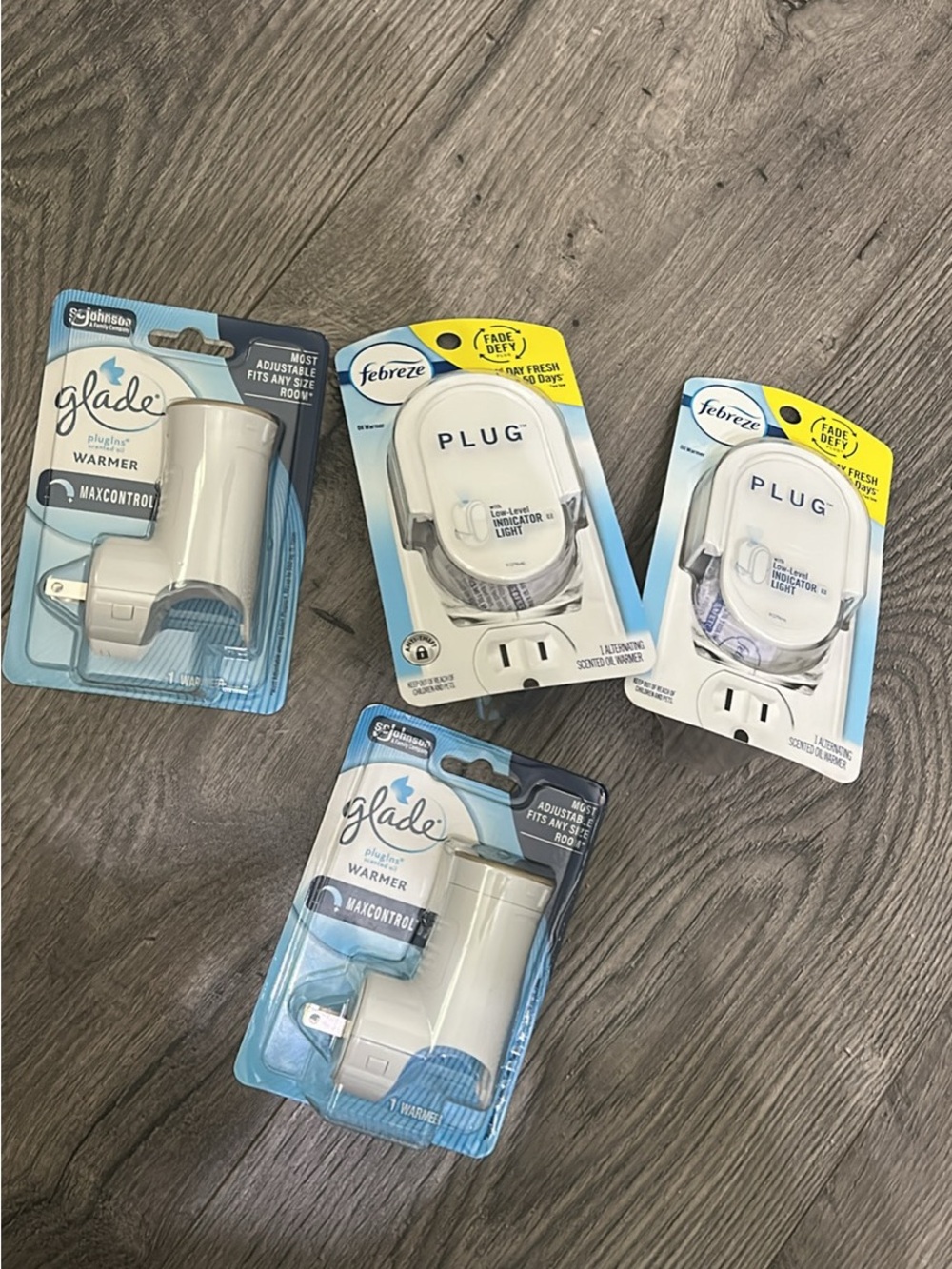 Glade White Plug-In Warmers & Febreze Plug-In Air Fresheners, White